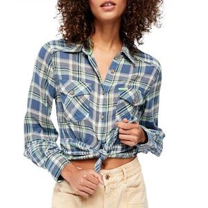 First Bloom Plaid Top